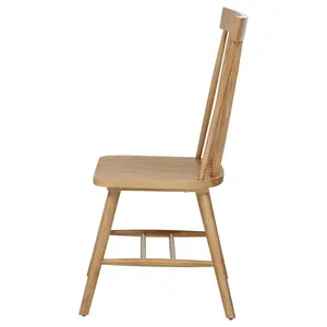 Andrews Windsor Spindle Back Dining Side Chair Light Ash