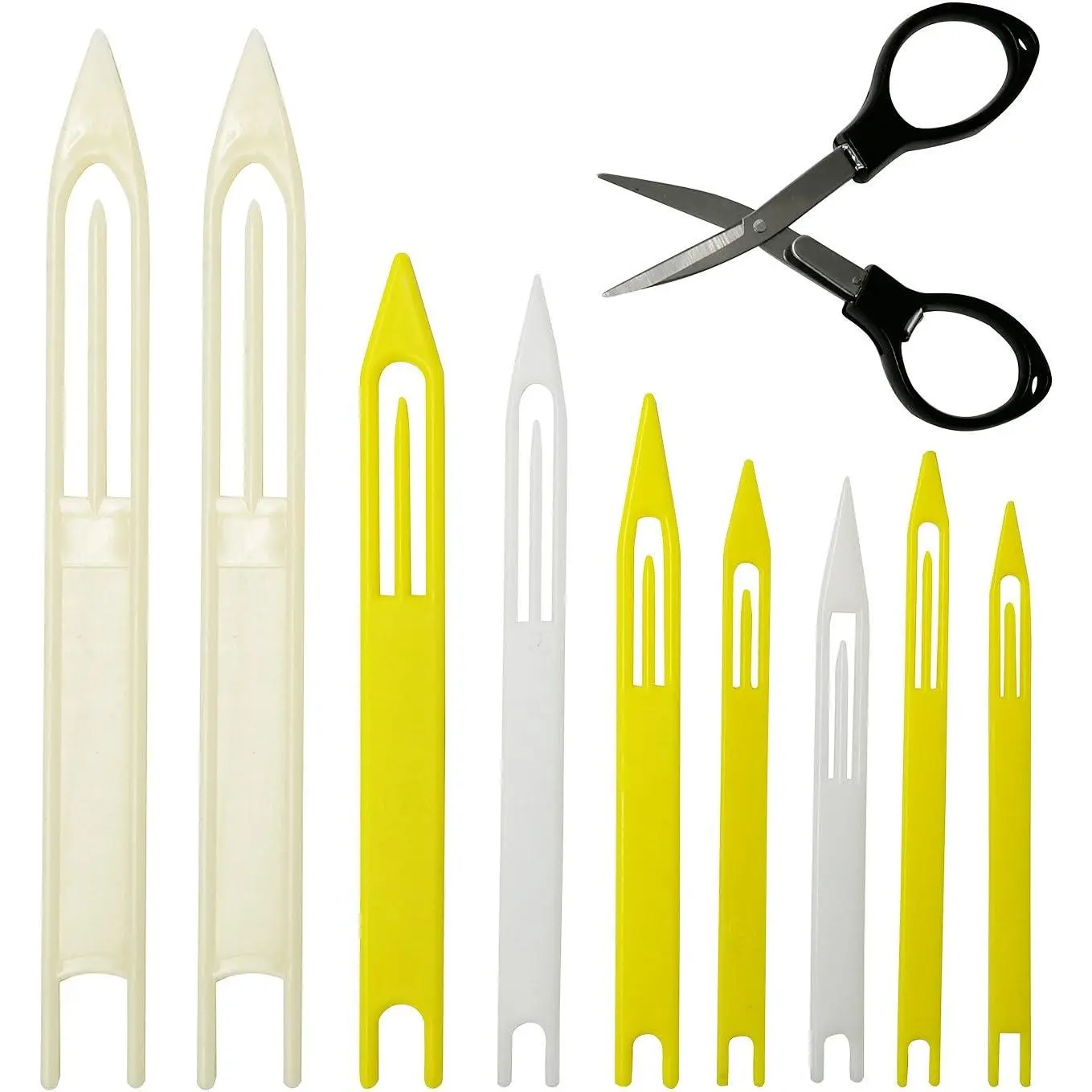 Fishing Net Repair  Kit: 9 count Fish Cast Net Shuttles for Weaving and Sewing