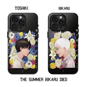 2 Styles The Summer Hikaru Died - Hikaru & Yoshiki Couple Phone Case Summer Breeze Phone Case, Flowers Aesthetic Cover for iPhone