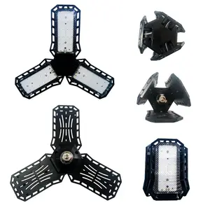 Equipped with Three Adjustable Lighting Panels, LED Garage Light, High Brightness Cold White Light, And A Rear Heat Dissipation Plate, Suitable for Workshops, Warehouses, Tool Rooms, And Commercial Lighting Scenarios