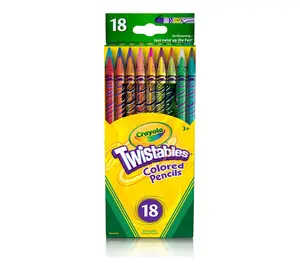 18ct Crayola Twistable Colored Pencils - No Sharpening Required!