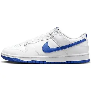 Men's Nike Dunk Low Retro White/Hyper Royal (DV0831 104)