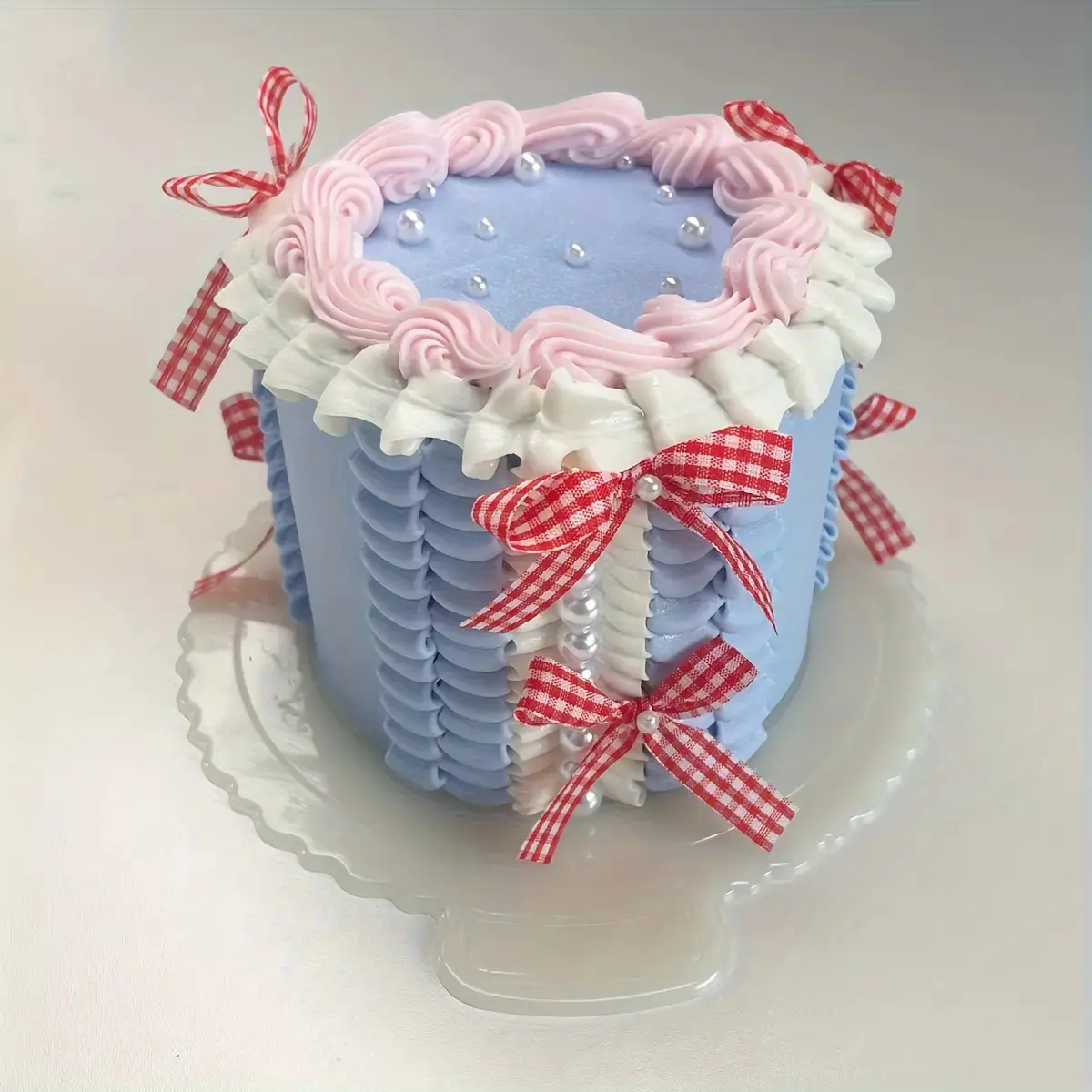 Artificial Simulation Cake Display Props - Photography/Baking/Event Decoration Birthday Cake Model - Fashion Fake Cake Replica, Suitable for Storefront, Home Setting, and Party Display, Cake Decorating Supplies, Cake Topper Decorations, Cake Decorating,
