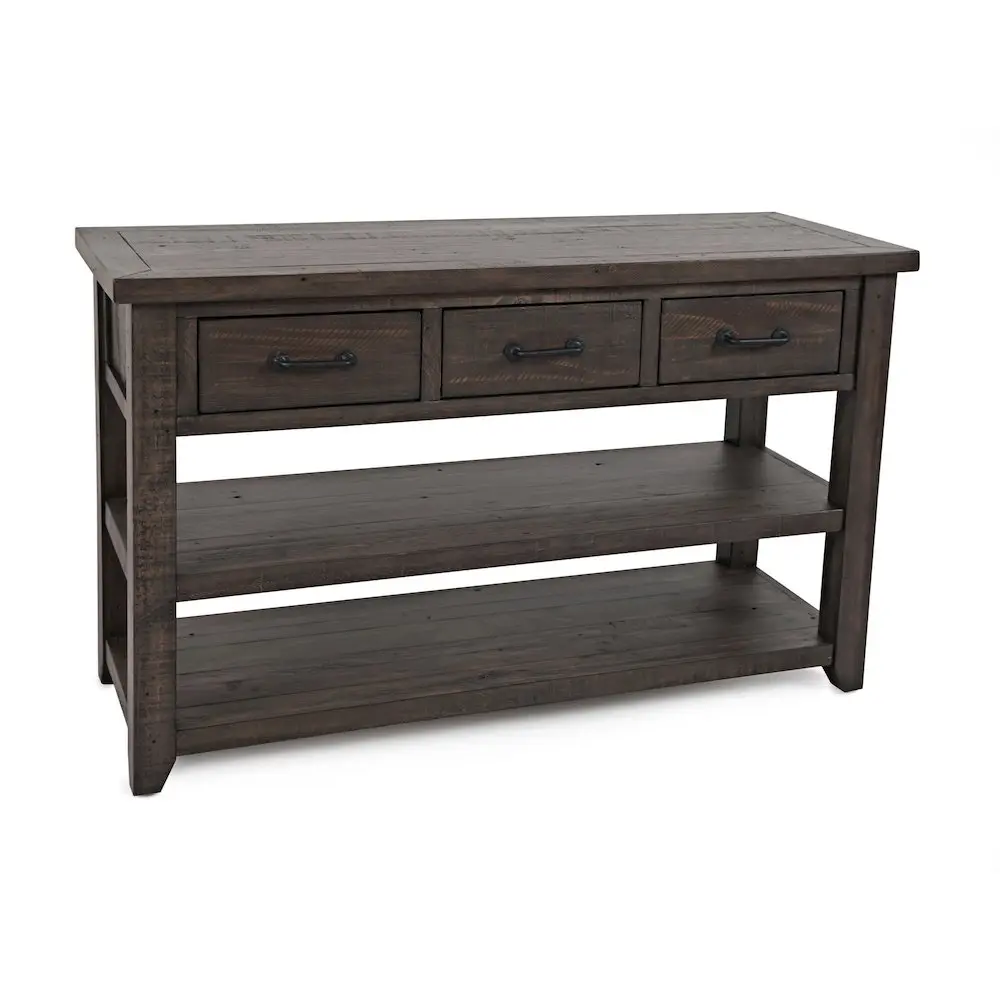 Madison County Rustic Reclaimed Pine Farmhouse Harris 50" Sofa Console Table