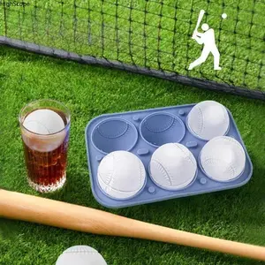 3D Baseball Ice Tray – Food-Grade Silicone Ice Mold, Reusable & Easy Release, Beer, Soda & Party Drink Accessory, Summervibes