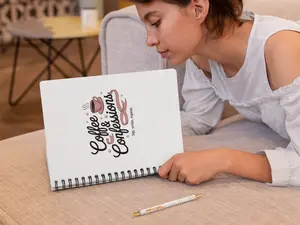 Coffee Confessions Notebook - Sip, Write, Repeat | Journal for Coffee Lovers, Creative Notes, Gift for Writers, Study Supplies, [...]