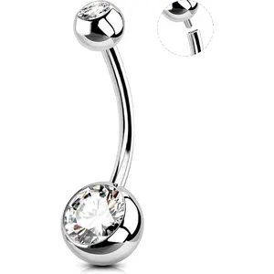 Belly Button Rings Surgical Stee, Internally Threaded Belly Rings, 14G Belly Piercing Jewelry, Belly Button Rings, Navel Piercing Jewelry For Women Men fiasa  so  jewelry jewelry  switch belly  piercing  jewelry