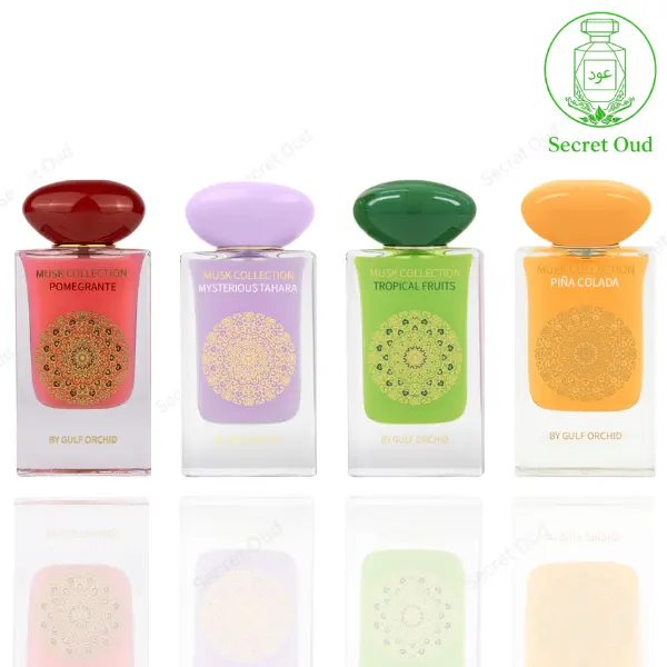 Musk Collection Pina Colada + Musk collection Pomegranate + Musk Collection Tahara Mysterious +Musk Collection Tropical Fruit -- 4 Piece Bunde