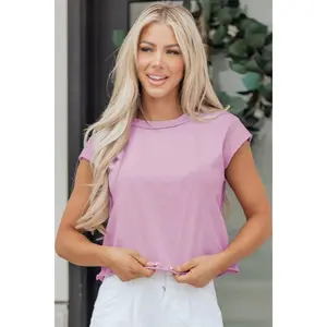 Bright Pink Mineral Wash Boxy Fit Cotton Tank Top