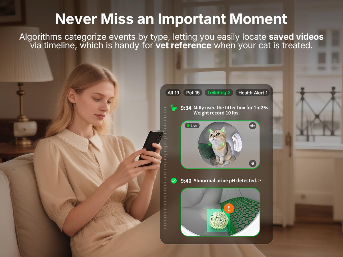 PETKIT PUROBOT MAX PRO2 AI-Camera Self Cleaning Cat Litter Box, 210° Wide Angle Lens, Automatic Cat Litter Box for Multiple Cats, 5G&2.4G WiFi/App Control/Odor-Free