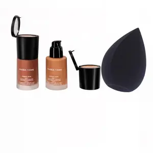 RAISSA YAME Full Coverage Foundation & Concealer Set with Large Sponge Applicator for Flawless Makeup Application Ideal for Complete Coverage and Versatile Use