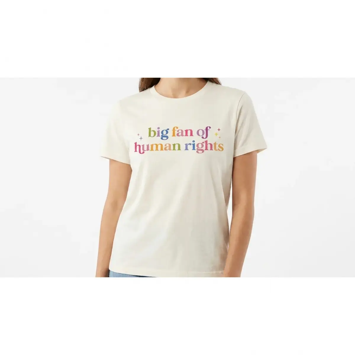 Minimalist Sarcastic Vintage Graphic Big Fan Of Human Rights Shirt, Equality Shirt, Social Justice Shirt, Political Resistance Shirt, Subtle Resistance Tee, Activist Shirt Gift Boxy Fit Unisex Tee,padres,camisas,frescas,custom,womens,shirts,salon,mystery