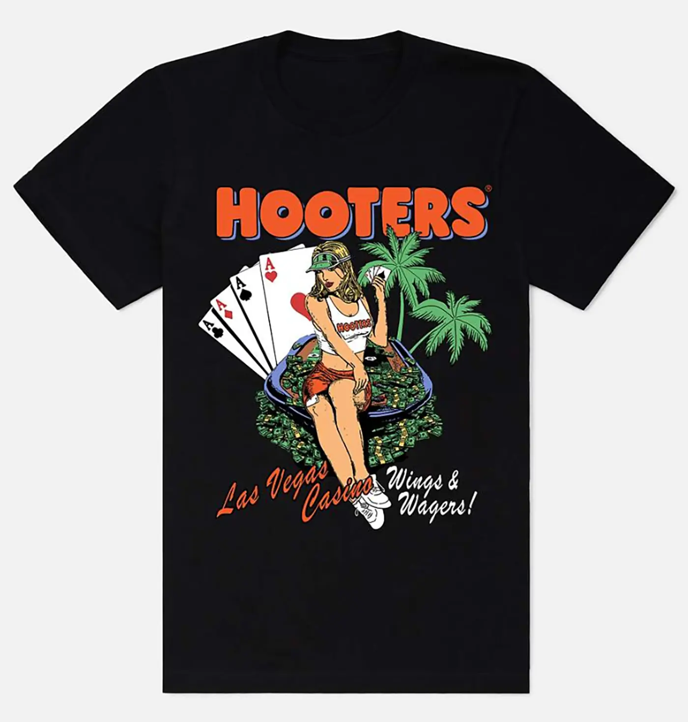 Vintage Las Vegas Casino Wings & Wagers Tee