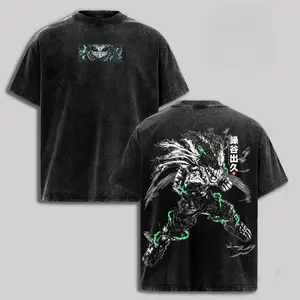 valentine shirts Dark Deku T-Shirt x My Hero Academia Anime Graphic Tee, Vintage Washed Oversized Shirt, Acid Wash Soft Cotton Streetwear Top, Unisex Casual Clothes, Gift for Anime Fans, MHA Merch Relaxed Fit