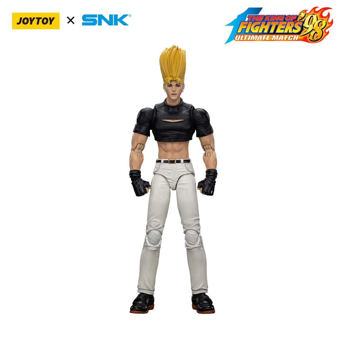 Joytoy 1/18 KOF 98UM Hero Team Benimaru Nikaido PVC Action Figure, Anime Action Figures, ABS-PVC Material, Highly Detailed Full Articulation, Weapons & Accessories Included, Birthday Gifts for Ages 12+, Pvc Action Figures