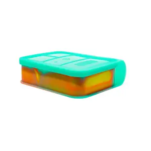 Silipint Silicone 45oz Go Go Bento Box -  Sandwich Compact Design Tableware lunch box for food storage