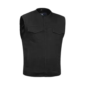 Mad Max Men's Denim Motorcycle Vest - Biker Style Moto Vest for Automotive & Motorcycle Protective Gear Use, Biker Style Vests, Moto Vests