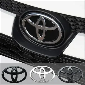 Car Logo 3D For Toyota Car series Corolla Camry RAV4 Front Head Grill Hood Bonnet Emblem Rear Tail Bumper Trunk Boot Mark Badge