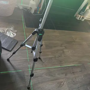 Alloyman Laser Level with Tripod, 4x360° Self Leveling Laser Level, 16 Line-Green Line Laser 4D with 2Pcs Lithium Batteries for Picture Hanging, Tile, Home Renovation, Indoor Project, Great Gift Ideas for a Perfect Christmas and New Year