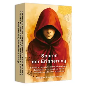 German Oracle Card Deck, German Tarot Cards, Traces of Memory Card Deck for Personal Reading, 12*8cm, 50 Cards