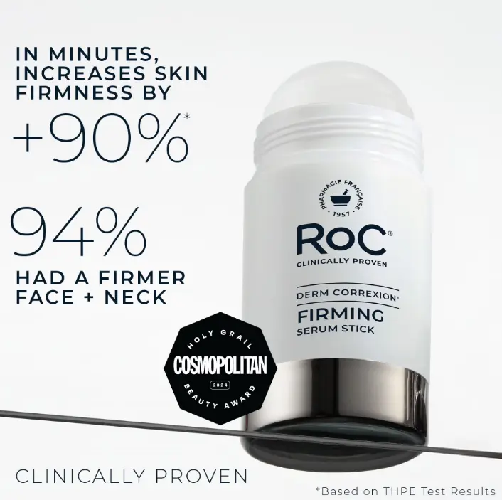 RoC Derm Correxion Firming Retinol Serum Stick with THPE + Antioxidants, Lift & Tighten for Face & Neck, Fragrance-Free, 1 oz
