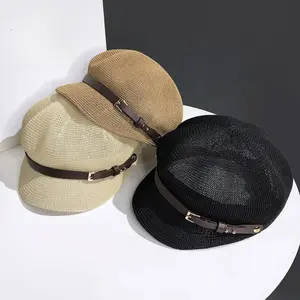 Openwork Octagonal Hat — Versatile Summer Style: Sun Hat, Baseball Cap, & Beret
