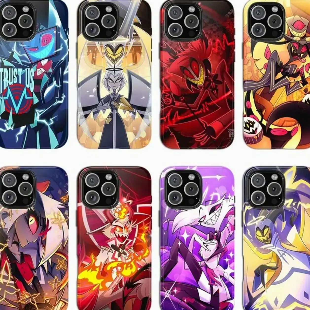 Hazbin Hotel Season 2 Phone Case for iPhone 11-17 & Samsung Galaxy S21-S25, Anime Character Aesthetic Protective TPU Cover, Shockproof Cartoon Case, Gift for Hazbin Fans