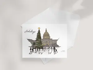 Christmas Cards | Washington DC Capitol Christmas Tree | Business Holiday Cards | Custom Cards