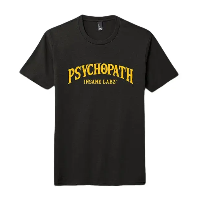Insane Labz Psychopath Short-Sleeve Round Neck Casual Streetwear Sports Top