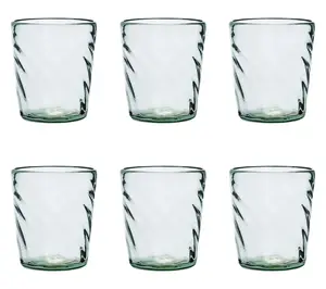 10 Strawberry Street Set of 6 Optic Swirl Mexican DOF