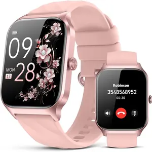 1.83'' HD Smart Watch for Women Men - Bluetooth Wearable Devices with Call Answer/Make, IP68 Waterproof, Step Counter, Sleep Monitor, Calorie Tracker for Workout, Running, Android iOS Phones (Modern Pink)