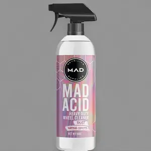 Mad Acid Glass Cleaner, Rust Remover for Car Wheel, Car Wheel Cleaner, Professional Car Cleaning & Care Fluid, Car Washing & Maintenance Product, Autos