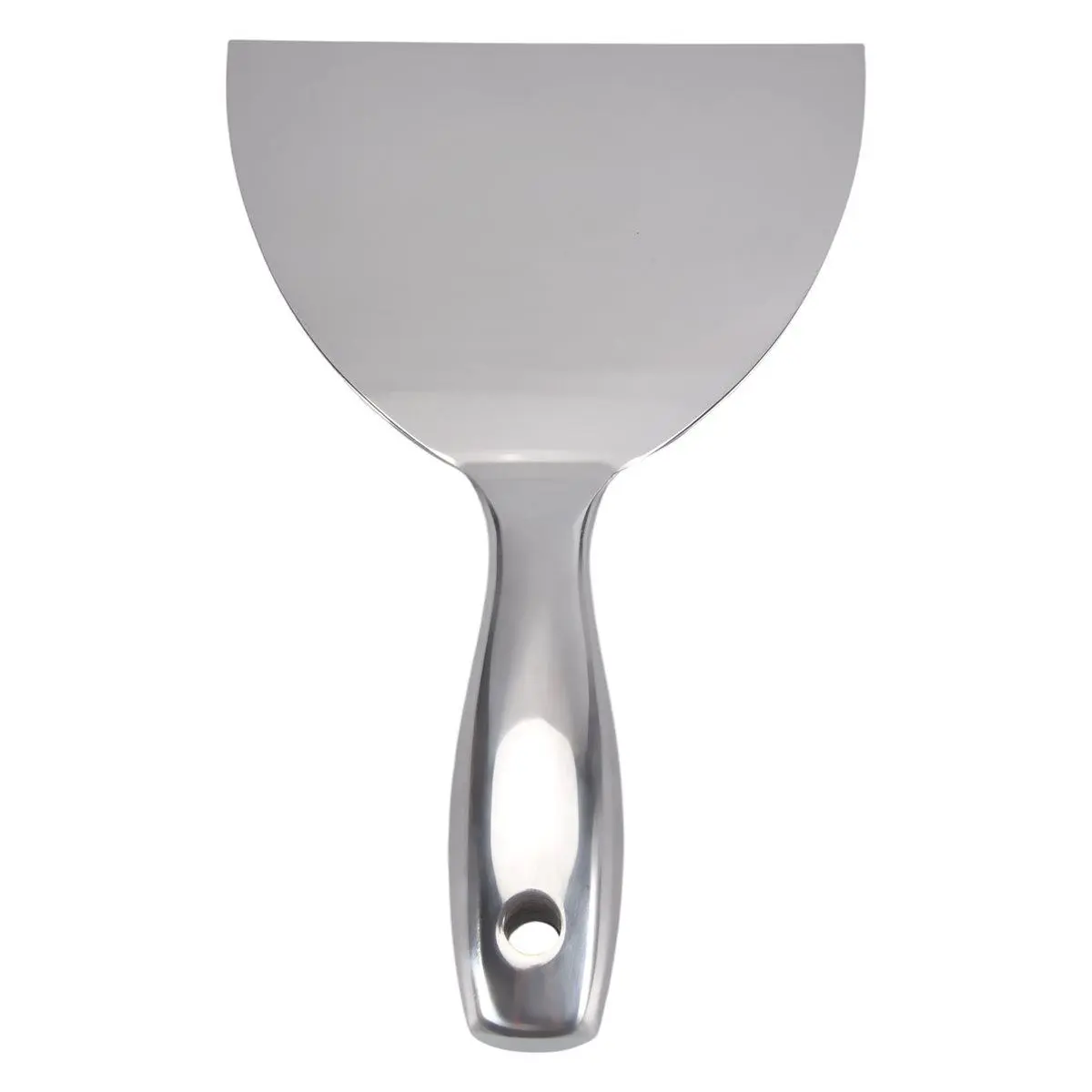 6-in Single-Piece Mirror Polish All-Stainless Steel Putty Knife, Tough Scraper (23.5x15cm) for Drywall Work, Car Exterior Decoration (Automotive & Motorcycle Accessory)