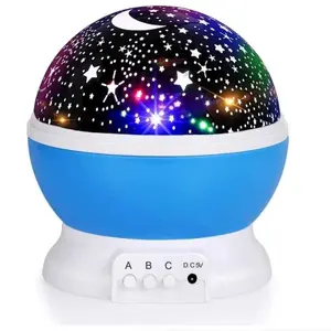 Starry Night Light Projector, 360 ° Rotatable Light Fixture with 9 Color Modes, Featuring Moon And Stars - USB Powered, 1 Dreamy Starry Light - Illuminates Romantic Bedrooms, Adding Brilliance to Festivals, Camping Adventures, And Parties