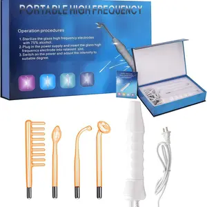 Portable High Frequency Facial Machine, High Frequency Skin Stick Device, Portable Skincare Tool, Ideal for Home Use, High Frequency Wand