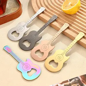 Magnetic Bottle Opener, Creative Guitar Bottle Opener, Metal Fridge Magnet, Manual Can Opener, Perfect for Parties, Bbqs, Beaches & Outdoor Activities