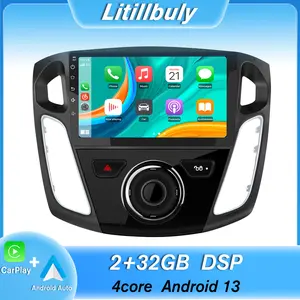 Car Stereo for Ford Focus 2012-2017 Touch Screen has Android Auto Wireless Carplay, Bluetooth WIFI supports GPS Navigation