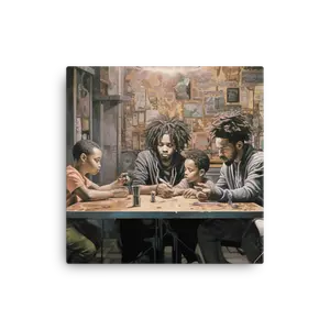 The Table 12X12 Canvas Print | TheBLKMrKeT