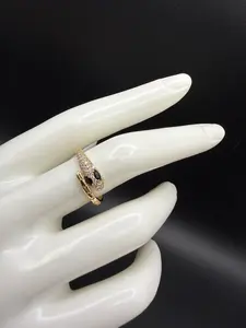 10k Gold Snake Ring Size 8 - Elegant and Durable with Intricate Design