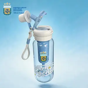 Official Argentina National Football Team 2026 Messi No.10 Sports Water Bottle, 700ML Polypropylene, Perfect Gift for Fans