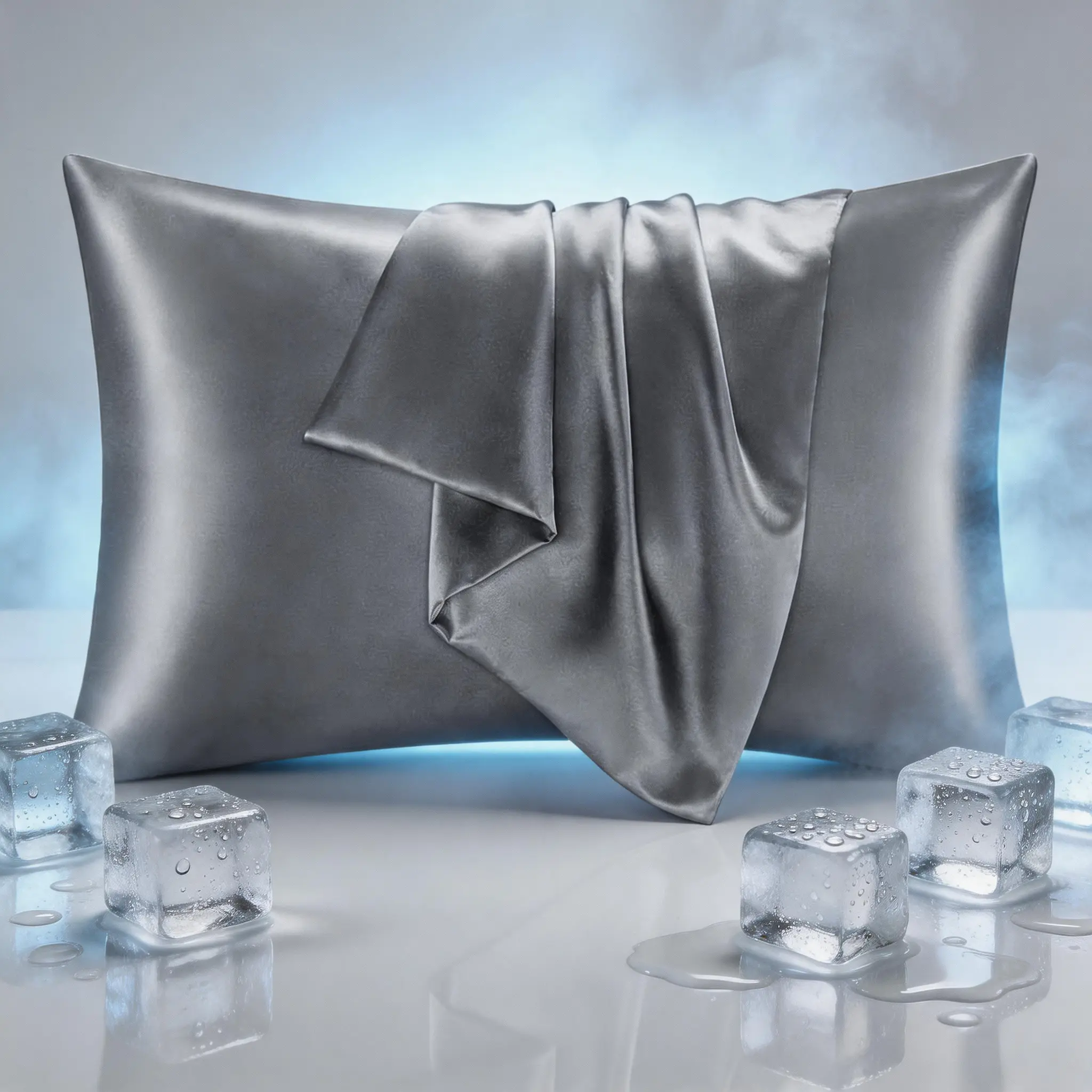 【SummerWins】Satin Pillowcase for Hair and Skin, Super Soft and Cooling Similar to Silk Pillow Cases 2 Pack with Envelope Closure, Gift for Women Men,Queen Size