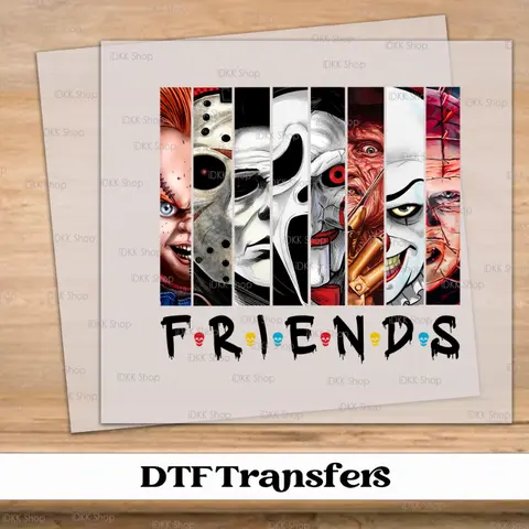 Halloween Friends DTF Tshirt Transfer