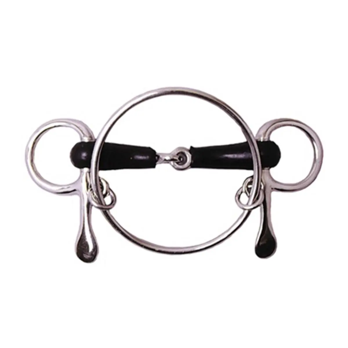 5 in. Dexter Half-Cheek Rubber Racing Bit for Dogs, No