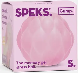 SPEKS Gump Textured Stress Ball - Speks Fidget Squishies, Satisfying Sensory Toy for Stress Relief - Pink