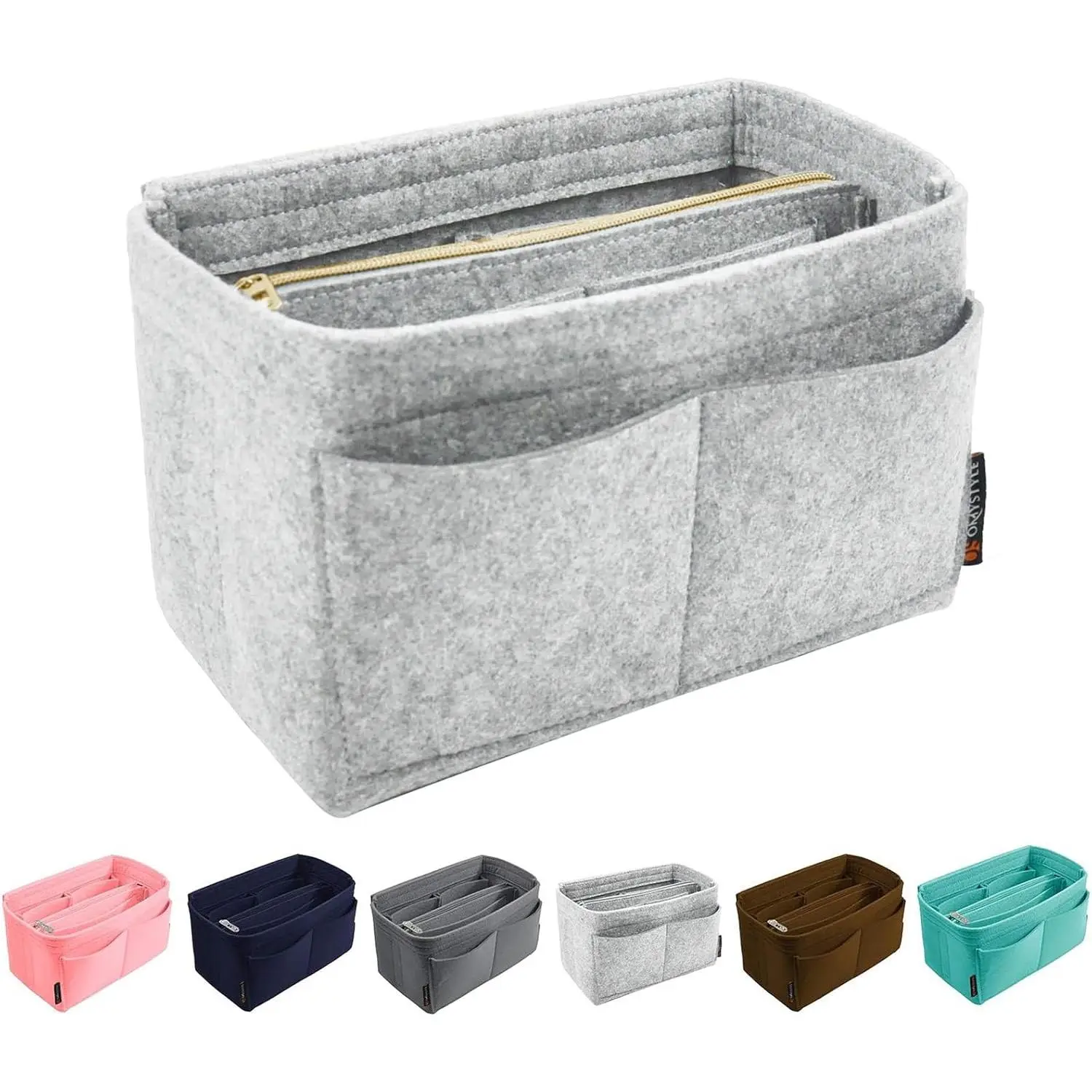 Purse Organizer Insert, Felt Tote Bag Organizer Insert with 5 Sizes, Handbag Dividers for Inside Purse, Compatible with Longchamp, Neverful, Speedy and More