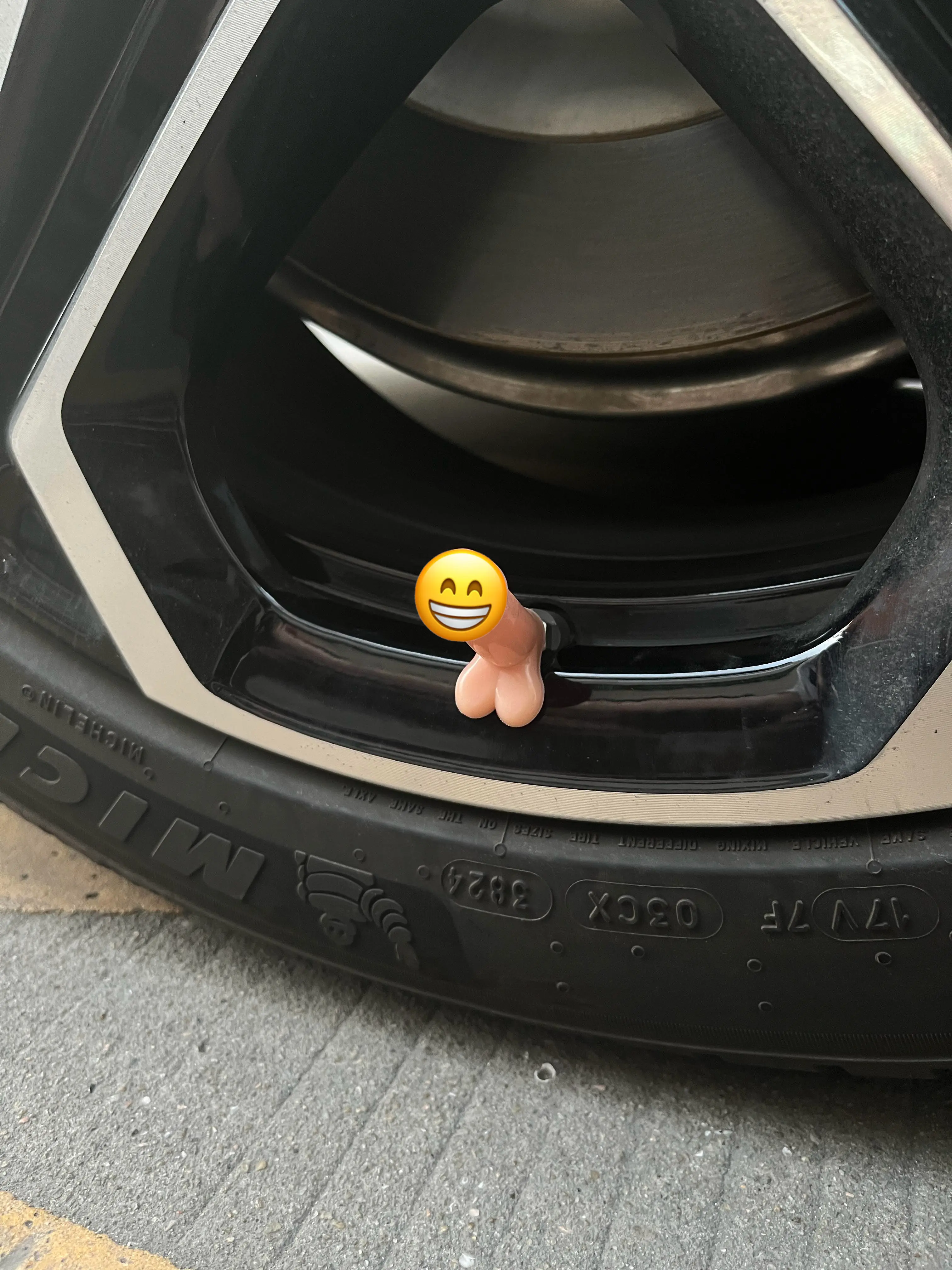 4-PCS Creative Funny Valve Stem Caps,Dustproof and Waterproof, Durable  , Suitable for Cars/Bikes/Motorcycles. The perfect Valve Stem cap! Funny, eye-catching, and works! Car Parts/ Car Accessories /Tire