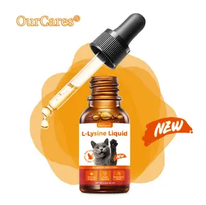 OurCares L-Lysine Liquid Drops for Cats (Chicken Flavor) – 60ml | With Yeast Beta-Glucan, Taurine & Vitamins, Inhibits Viral Replication, Strengthens Immunity, Supports Essential Nutrition & Provides Antioxidant & Anti-Inflammatory Benefits