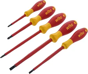Upgrade Your Toolbox with the Wiha 32059 Professional 5-Piece Insulated Screwdriver Set - Precision and Safety Combined!