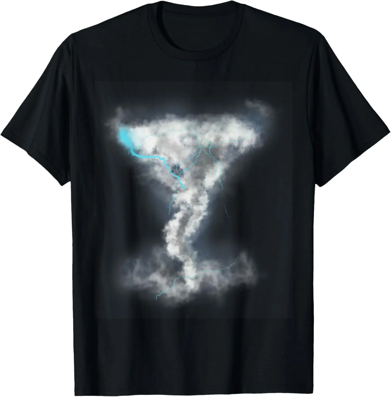 Women's Storm Chaser Graphic T-Shirt, Distressed 100% Cotton Short Sleeve Round Neck Streetwear Top for Everyday Wear