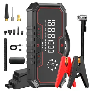 【Fathersdaygift】Kapeezi  Portable Car Jump Starter with Air Compressor & Blower 160PSI Tire Inflator All-in-One Power Bank for All Gas & 6L Diesel Vehicles